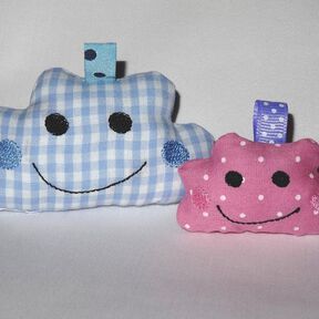 Wolkenanh&auml;nger ITH Wolke Stickdatei Schl&uuml;sselanh&auml;nger