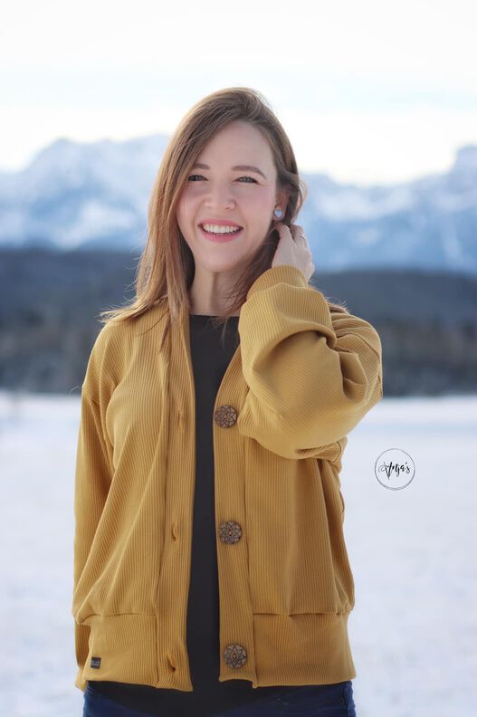 Oversize Cardigan OBEREGGEN Gr. 32-56 mit Beamerdatei image number 6