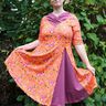  Kleid Valentina mit Godet Gr. 48-56  beamerfähig thumbnail number 7