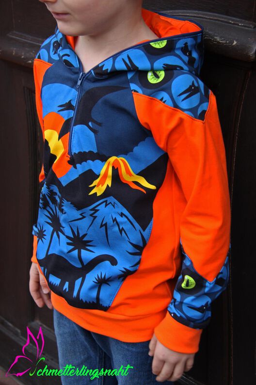 Raglan-Hoodie Fjonn Gr. 80-170 image number 8