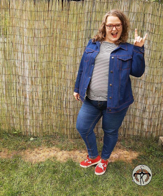 Jeansjacke Frauen Curvy Draufgängerin Gr.46-58 image number 7