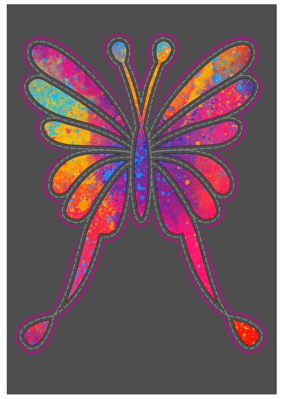 Schmetterling Stoffmotiv image number 2