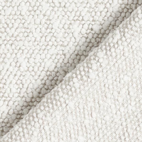 Polsterstoff Teddy – wollweiss | Reststück 50cm