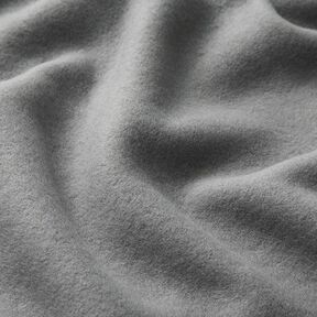 Baumwollfleece Uni – grau, 