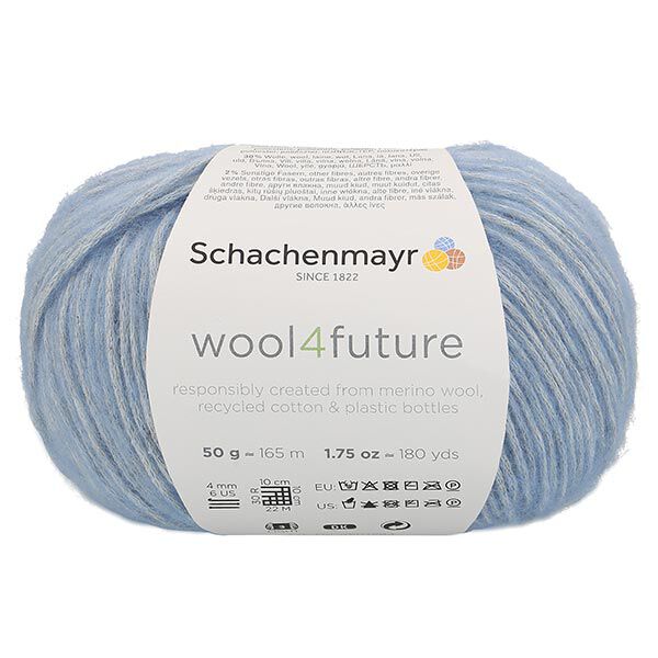 Wool4future, 50g (0052) - babyblau | Schachenmayr, image number 2