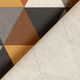 Dekostoff Halbpanama Dreiecke – braun/senf,  thumbnail number 4