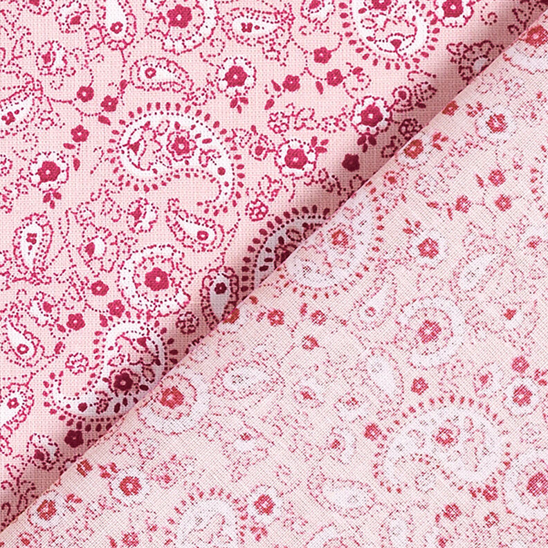 Baumwollstoff Cretonne Paisley – rosa,  image number 4