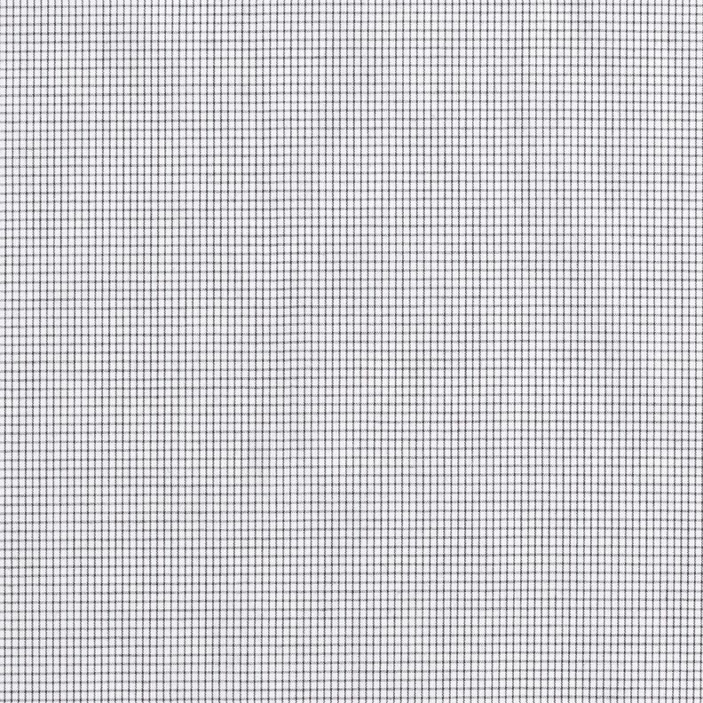 Hemdenstoff feines Gitterkaro – schwarz/weiss,  image number 1