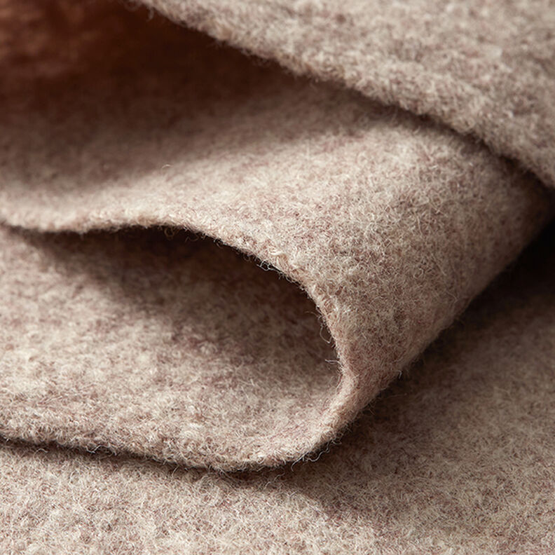 Woll-Walkloden Melange – sand,  image number 4