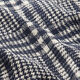 Mantelstoff Doubleface Karo – marineblau/weiss,  thumbnail number 2