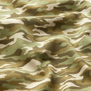 Popeline Camouflage – hellkhaki, 