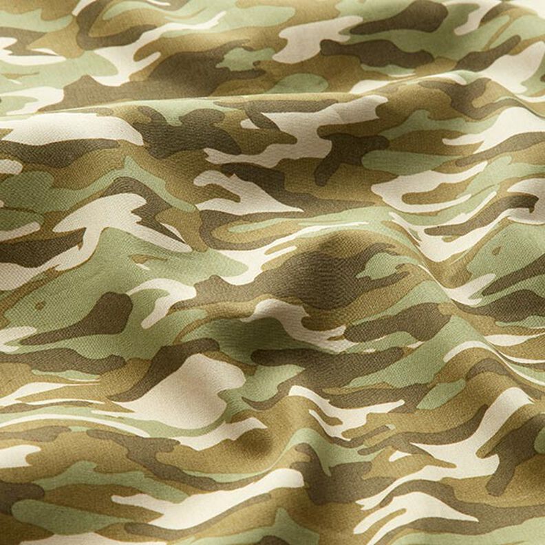 Popeline Camouflage – hellkhaki,  image number 2