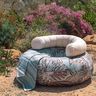 Outdoorstoff Canvas große Blätter – natur/terracotta,  thumbnail number 7