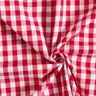 Baumwollstoff Vichykaro 1 cm – rot/weiss,  thumbnail number 3