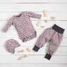 Baumwolljersey Blümchen bi-color – dunkelaltrosa | Reststück 70cm,  thumbnail number 6
