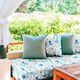 Outdoorstoff Canvas Strandhäuser – blau/weiss,  thumbnail number 7