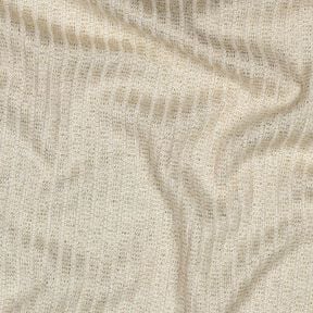 Rippenstrick Lurex – wollweiss/gold metallic, 