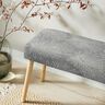 Dekostoff Jacquard Blätterkonturen – grau,  thumbnail number 6
