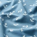 Baumwolljersey kleine Anker – hellblau/weiss, 