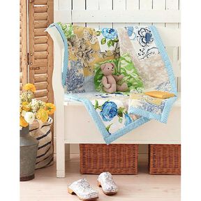 Dekostoff Pastorale 280 cm – blau, 