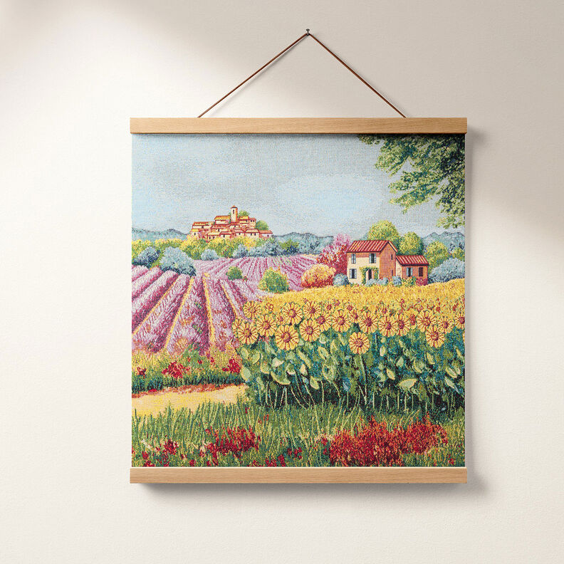 Dekopanel Gobelin blühende Landschaft – karminrot/hellbeige,  image number 7
