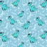 Baumwolljersey Dinosaurier und Fossilien | Glitzerpüppi – hellblau/pfefferminz,  thumbnail number 1