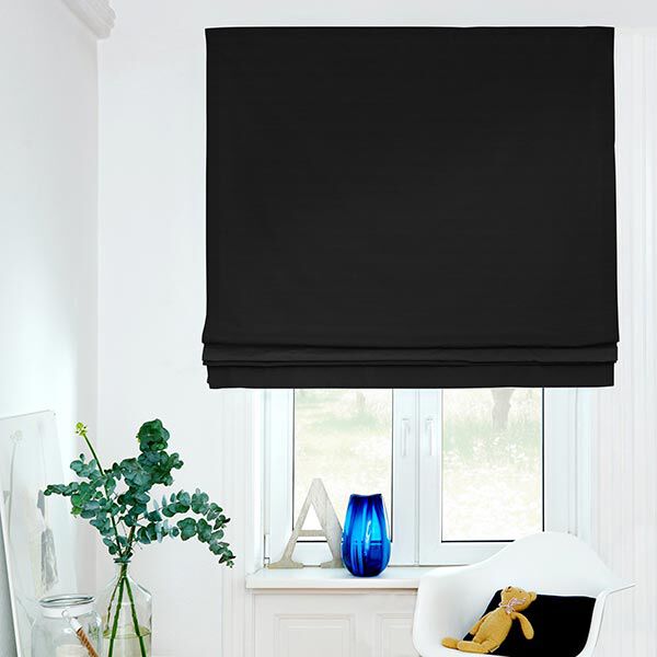 Blackout Verdunkelungsstoff Ultraleicht – schwarz | Reststück 50cm