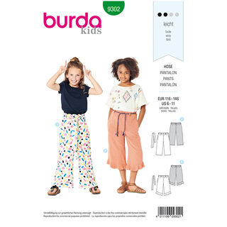 Culotte | Burda 9302 | 116-146, 
