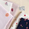 Musselin/ Doppel-Krinkel Gewebe gestickte Kirschen | Poppy Fabrics – weiss/feuerrot,  thumbnail number 5