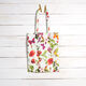 Outdoorstoff Canvas Blüten und Schmetterlinge – weiss/lila,  thumbnail number 9