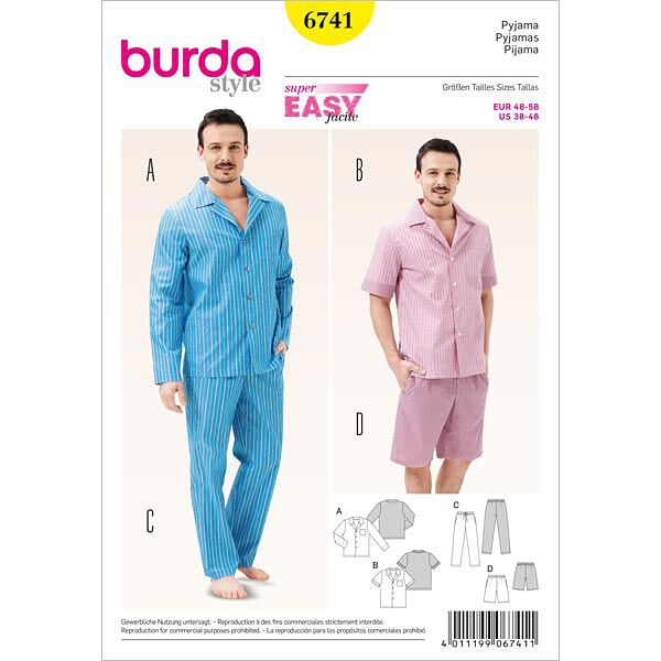 Pyjama | Burda 6741 | 48-58,  image number 1