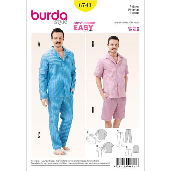 Pyjama | Burda 6741 | 48-58, image number 1