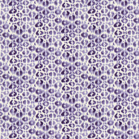 GOTS French Terry Batik-Leomuster | TCC x LOOKS by Wolfgang Joop – lila/creme, 