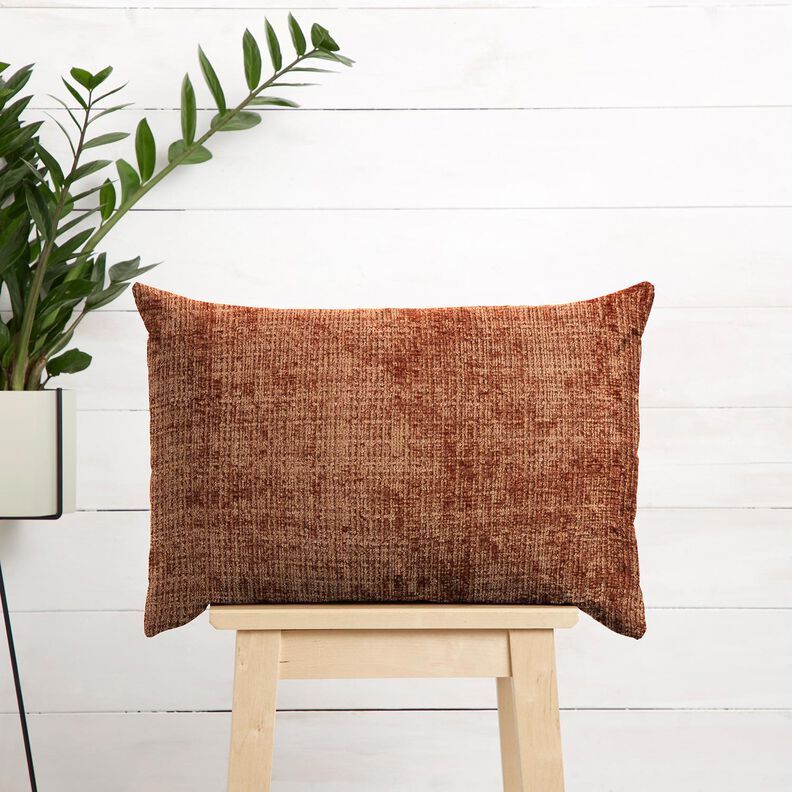 Polsterstoff Chenille Uni – bronze,  image number 7