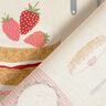 Dekostoff Halbpanama Kuchen und Törtchen – hellbeige/rosa,  thumbnail number 4