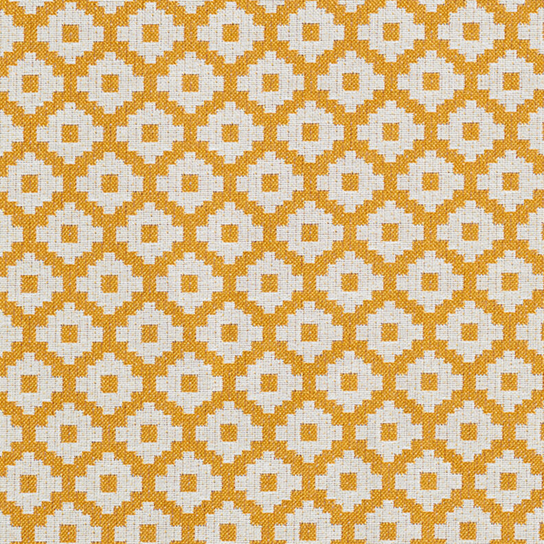 Outdoorstoff Jacquard Rauten – senf,  image number 1