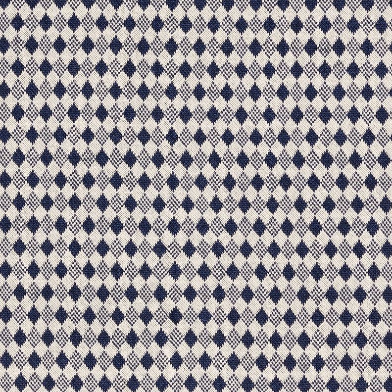 Romanit Jersey Mini-Rauten – hellbeige/marineblau,  image number 1