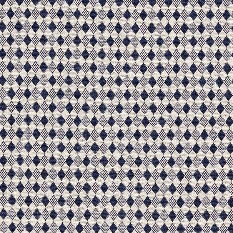 Romanit Jersey Mini-Rauten – hellbeige/marineblau, image number 1