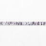 Strickband  Melange Streifen [13 mm] – schwarz/rosa,  thumbnail number 2