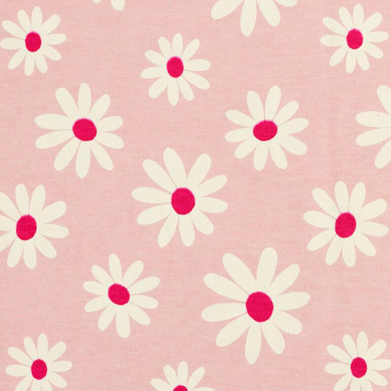 Baumwoll-Mix Jersey Blümchen – rosé, image number 1