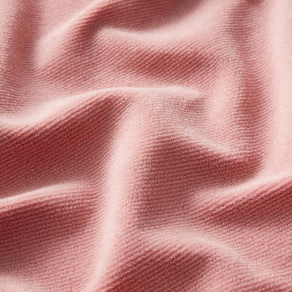 Jersey Cordsamt Querrips – rosa | Reststück 100cm