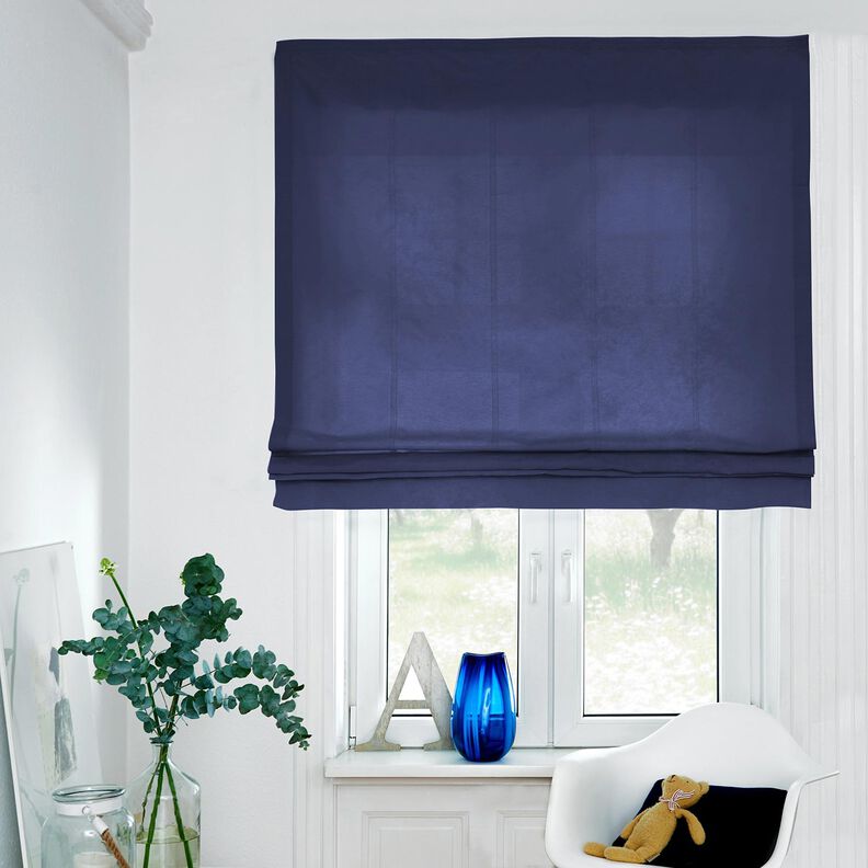 Reinleinen schwer Uni – marineblau,  image number 5