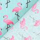 Cretonne Flamingo 3 – türkis,  thumbnail number 3