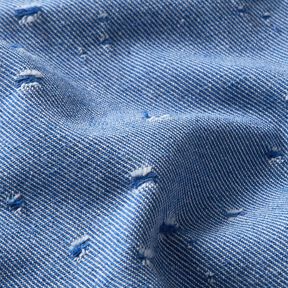 Denim Baumwoll-Mix Destroyed Look – königsblau, 