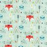 Baumwollstoff Cretonne Be Wild Fuchs – pastellgrün,  thumbnail number 1