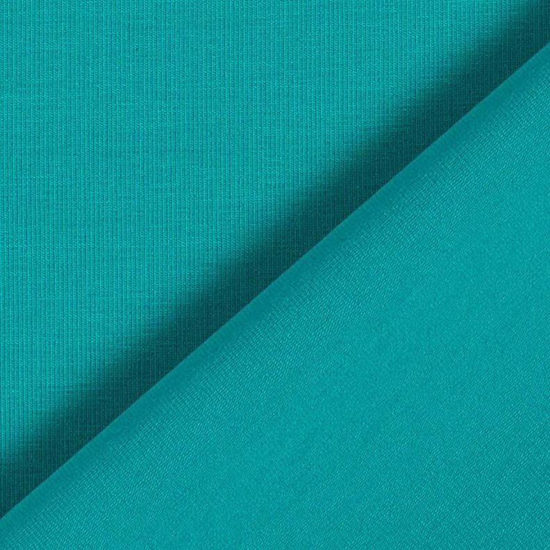 Baumwolljersey Medium Uni – smaragdgrün,  image number 5