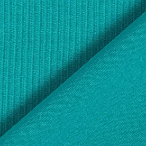 Baumwolljersey Medium Uni – türkis | Reststück 50cm