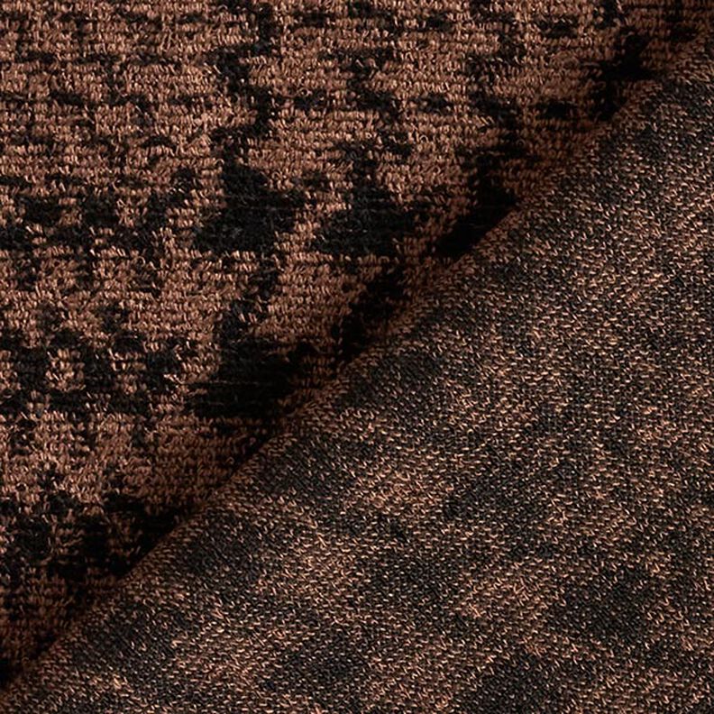Samt Jersey Glencheck – maronenbraun/schwarz,  image number 4