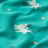 French Terry Sommersweat Tennis-Tiere | PETIT CITRON – petrol,  thumbnail number 2
