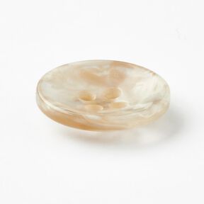 4-loch-Knopf marmoriert [Ø 15 mm] – creme/beige, 